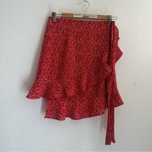 Ditsy floral wrap skirt